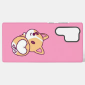 かわいいコーギパピーラブ SAMSUNG GALAXYケース (裏面横)