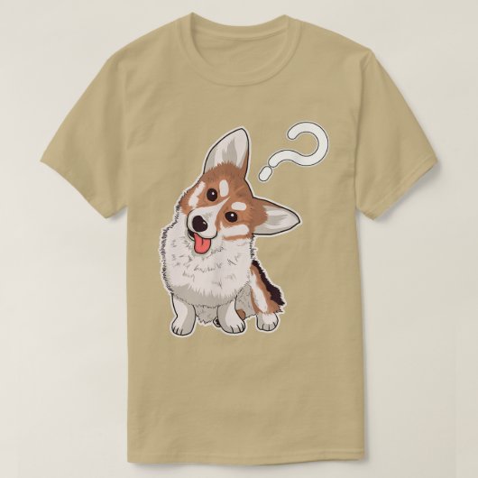 かわいいコーギパピー Tシャツ (デザイン正面)