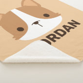 かわいいコーギパーソナライズされた犬 シェルパブランケット (3/4)