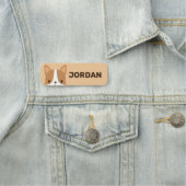 かわいいコーギパーソナライズされた犬 名札 (インサイチュ)