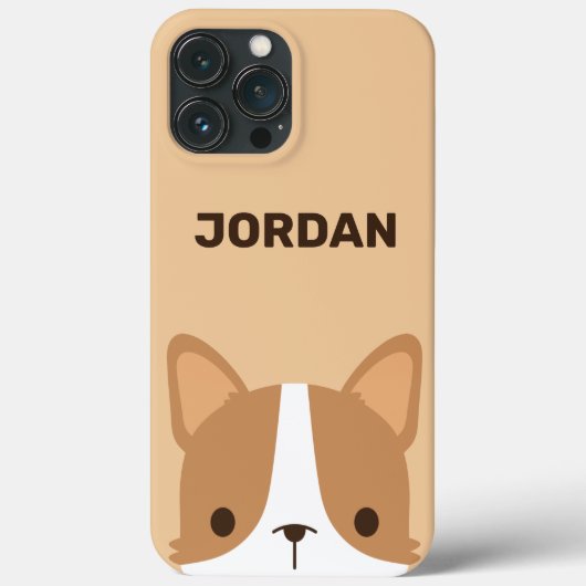 かわいいコーギパーソナライズされた犬 Case-Mate iPhoneケース (裏面)