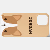 かわいいコーギパーソナライズされた犬 Case-Mate iPhoneケース (裏面 (横))