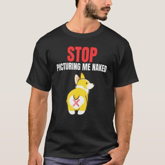 かわいいコーギーのお尻 コーギー 犬 Tシャツ (正面)