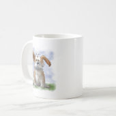 かわいいコーギーのキャラクター コーヒーマグカップ (正面左)