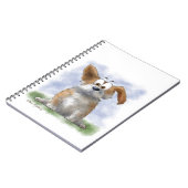 かわいいコーギーのキャラクター ノートブック (左側)