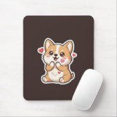かわいいコーギーの仔犬マウスパッド マウスパッド (マウス)