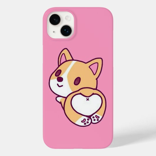 かわいいコーギーの子犬愛 Case-Mate iPhoneケース (裏面)