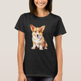 かわいいコーギーの子犬 Tシャツ