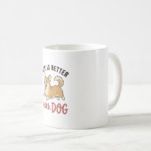 かわいいコーギーの犬のデザイン_1 コーヒーマグカップ (正面右)