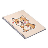 "かわいいコーギー仔犬ノート" ノートブック (右側)