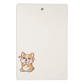 かわいいコーギー仔犬ミニクリップボード ミニクリップボード (裏面)