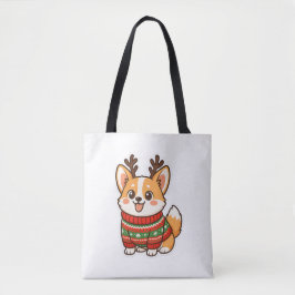 かわいいコーギー犬のユー�ガースウェットシャツ クリスマスのセーター トートバッグ