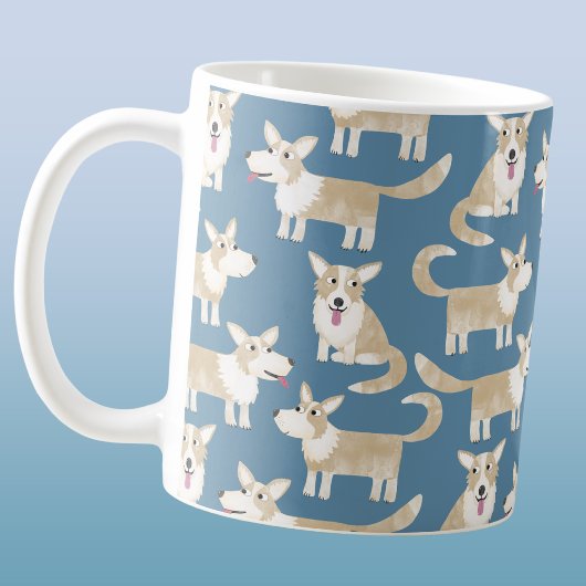 かわいいコーギー犬 コーヒーマグカップ