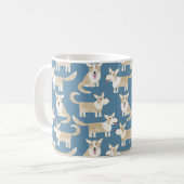 かわいいコーギー犬 コーヒーマグカップ (正面左)
