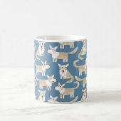 かわいいコーギー犬 コーヒーマグカップ (中央)