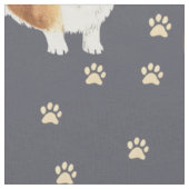 かわいいコーギー犬 ファブリック (クローズアップ)