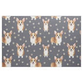 かわいいコーギー犬 ファブリック (ファットクウォーター)