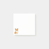 かわいいコーギー犬 ポストイット (正面)