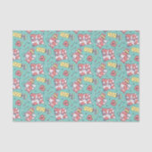 かわいいコーギー キューピッドの弓矢の模様 バレンタインデー 薄葉紙 (正面)