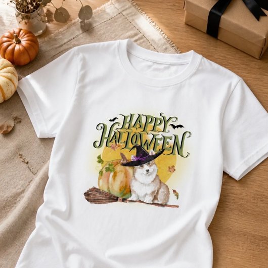 かわいいコーギー ハロウィン Tシャツ