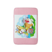 かわいいコーギー・ペンブローク - バスマット / ペット (正面縦)