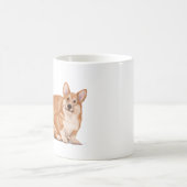 かわいいコーギ二匹 コーヒーマグカップ (中央)