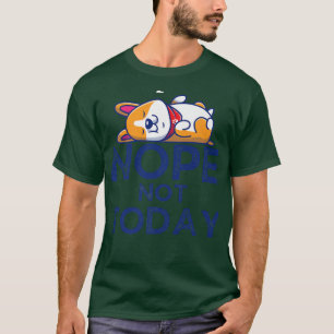 かわいいコーギ眠っている漫画のベクトルイラストレーション-76 Tシャツ