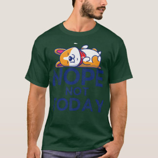 かわいいコーギ眠っている漫画のベクトルイラストレーション-76 Tシャツ