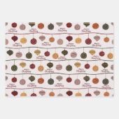 かわいいコージーお洒落スカンジナビア ラッピングペーパーシート (正面3)