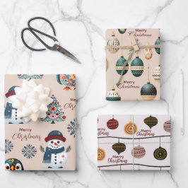 かわいいコージーお洒落スカンジナビア ラッピングペーパーシート