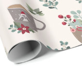 かわいいコージーなクリスマス ラッピングペーパー (ロールコーナー)
