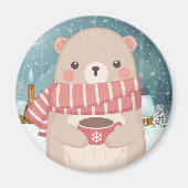 かわいいコージーベアーマグネット マグネット (正面)