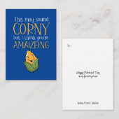 かわいいコーニーアメージングパおもしろいンキッズバレンタインデー ノートカード (正面/裏面)