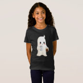 かわいいコーヒーおばけの子供服グラフィック Tシャツ (正面フル)
