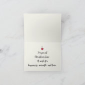 かわいいコーヒーでシーズンの挨拶状クリスマスカード シーズンカード (内部)