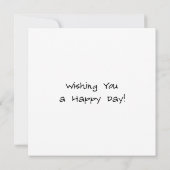 かわいいコーヒーと花お洒落 (裏面)