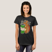 かわいいコーヒーを亀に入れる Tシャツ (正面フル)