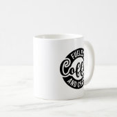 かわいいコーヒーカオスワードアート コーヒーマグカップ (正面右)