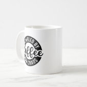 かわいいコーヒーカオスワードアート コーヒーマグカップ (正面左)