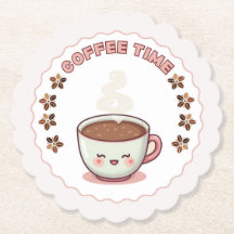 かわいいコーヒーカップのコースター