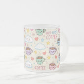 かわいいコーヒーカップ柄 カワイイ マグカップ (正面右)