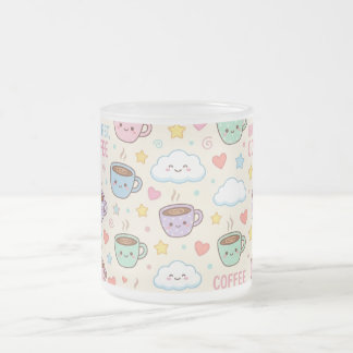 かわいいコーヒーカップ柄 カワイイ マグカップ