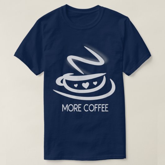 かわいいコーヒーカップ Tシャツ (デザイン正面)