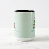 かわいいコーヒーカメマグ ツートーンマグカップ (中央)