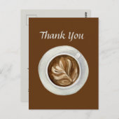 かわいいコーヒーショップやベンダー感謝していあなた ポストカード (正面/裏面)