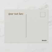 かわいいコーヒーショップやベンダー感謝していあなた ポストカード (裏面)