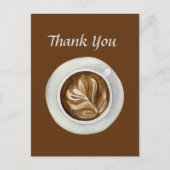 かわいいコーヒーショップやベンダー感謝していあなた ポストカード (正面)