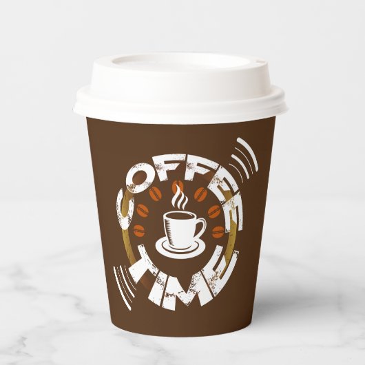 かわいいコーヒータイムバーパーティー好き 紙コップ (正面)