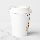 かわいいコーヒータイム格言追加文字紙カップ 紙コップ (右)