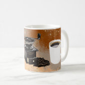 かわいいコーヒーバーグラインダー豆 コーヒーマグカップ (正面右)
